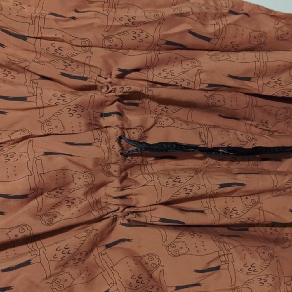 Whimsical Owl print Pou‎ dou dou dress medium - Picture 4 of 9
